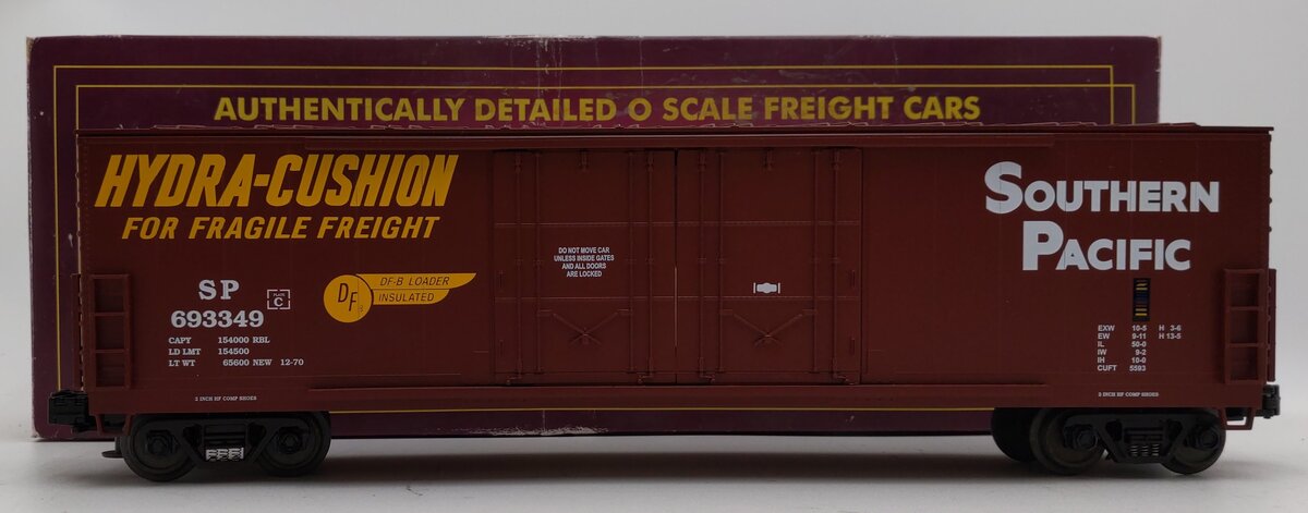 MTH 20-93032 O Gauge Southern Pacific 50' Double Plug Door Boxcar #693349 EX/Box