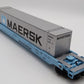 MTH 20-95006 O Gauge Maersk Husky Stack Car w/ Container EX/Box