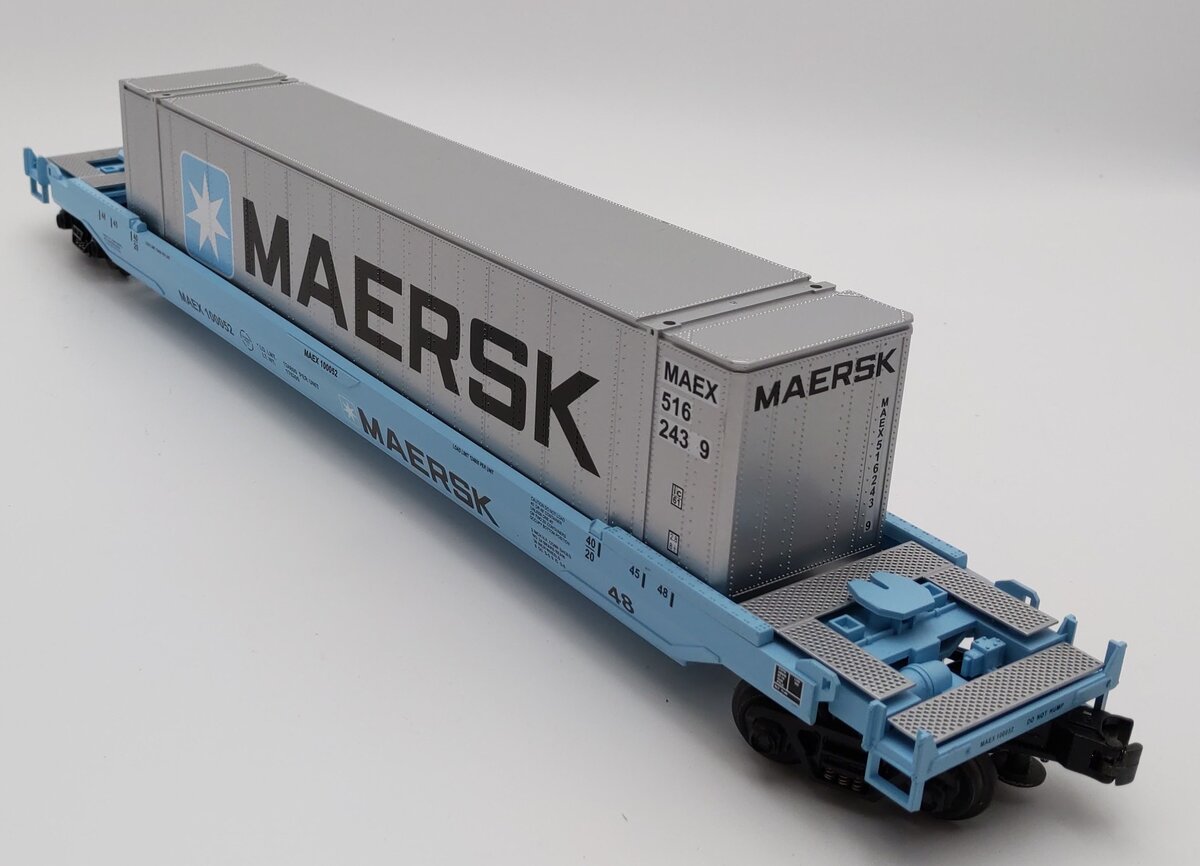 MTH 20-95006 O Gauge Maersk Husky Stack Car w/ Container EX/Box