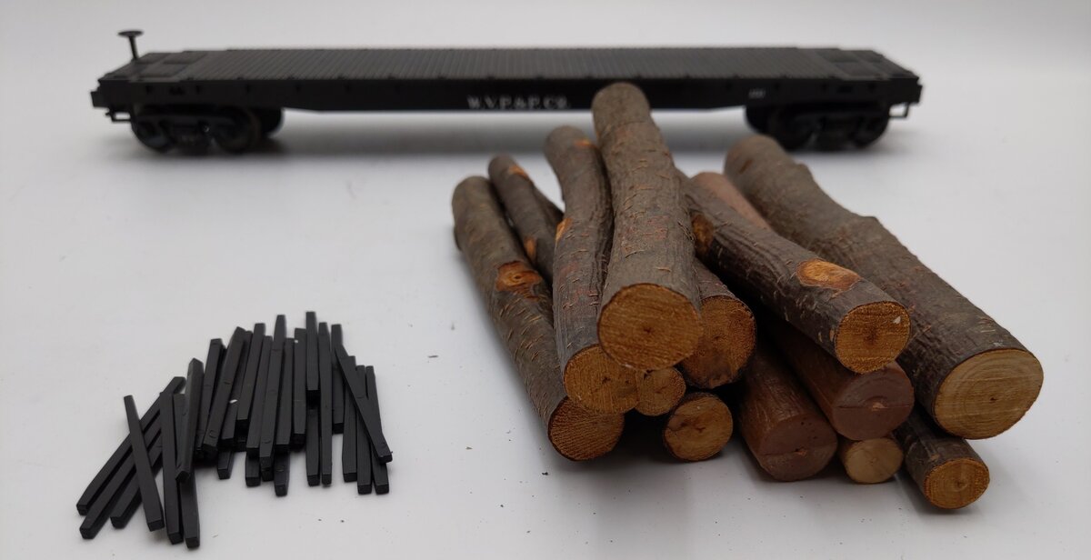 MTH 20-98103A O Gauge West Virginia Pulp and Paper Log Car w/Logs #153 EX/Box