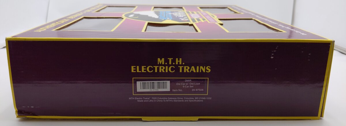MTH 20-97506 O Duluth, Missabe & Iron Range Premier Ore Car Set (Set of 6) EX/Box