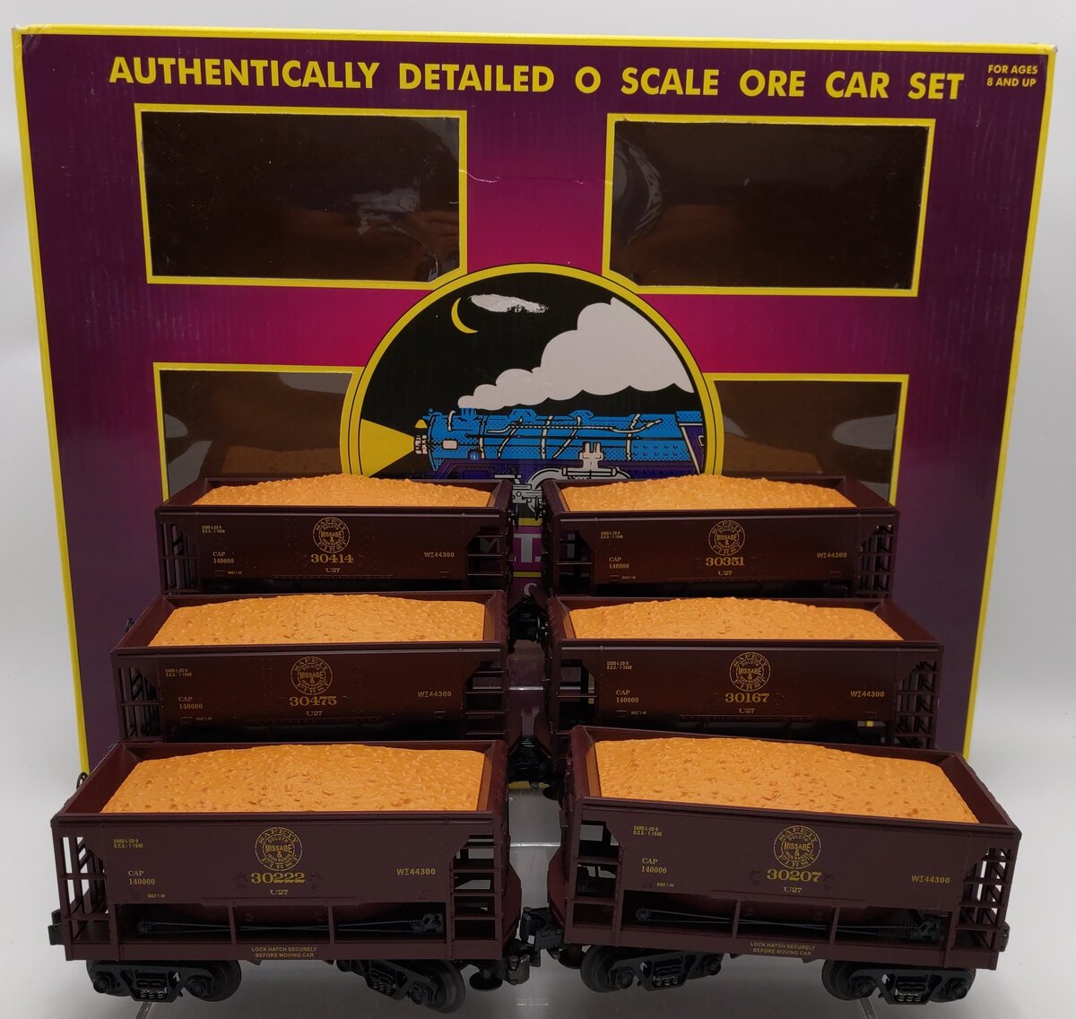 MTH 20-97506 O Duluth, Missabe & Iron Range Premier Ore Car Set (Set of 6) EX/Box