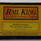 MTH 30-7711 O Gauge Norfolk Southern Bay Window Caboose #63297 EX/Box