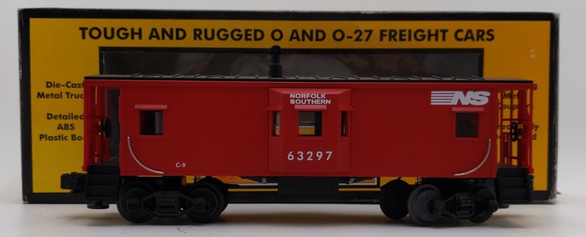 MTH 30-7711 O Gauge Norfolk Southern Bay Window Caboose #63297 EX/Box