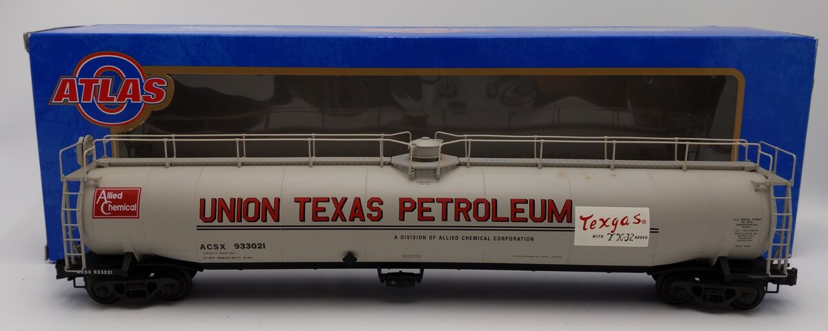 Atlas 6406-2 O Union Texas Petroleum ACF 33k Gallon Tank Car #933021 (3Rail) EX/Box