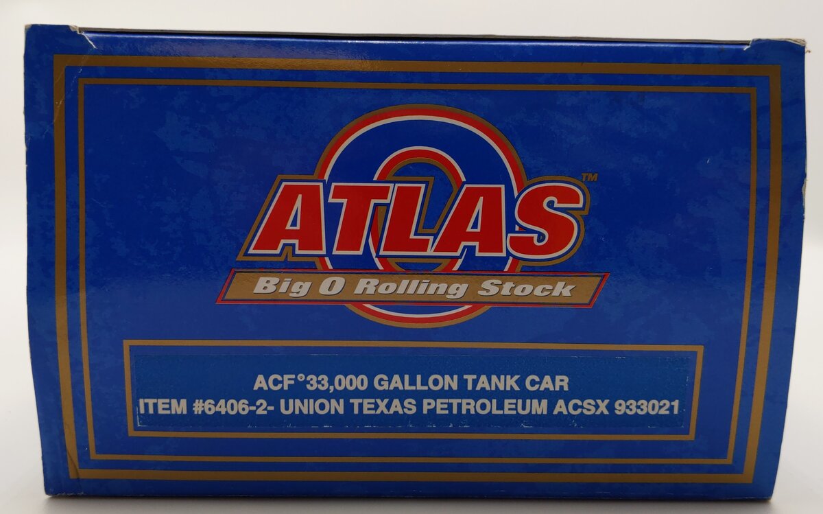 Atlas 6406-2 O Union Texas Petroleum ACF 33k Gallon Tank Car #933021 (3Rail) EX/Box