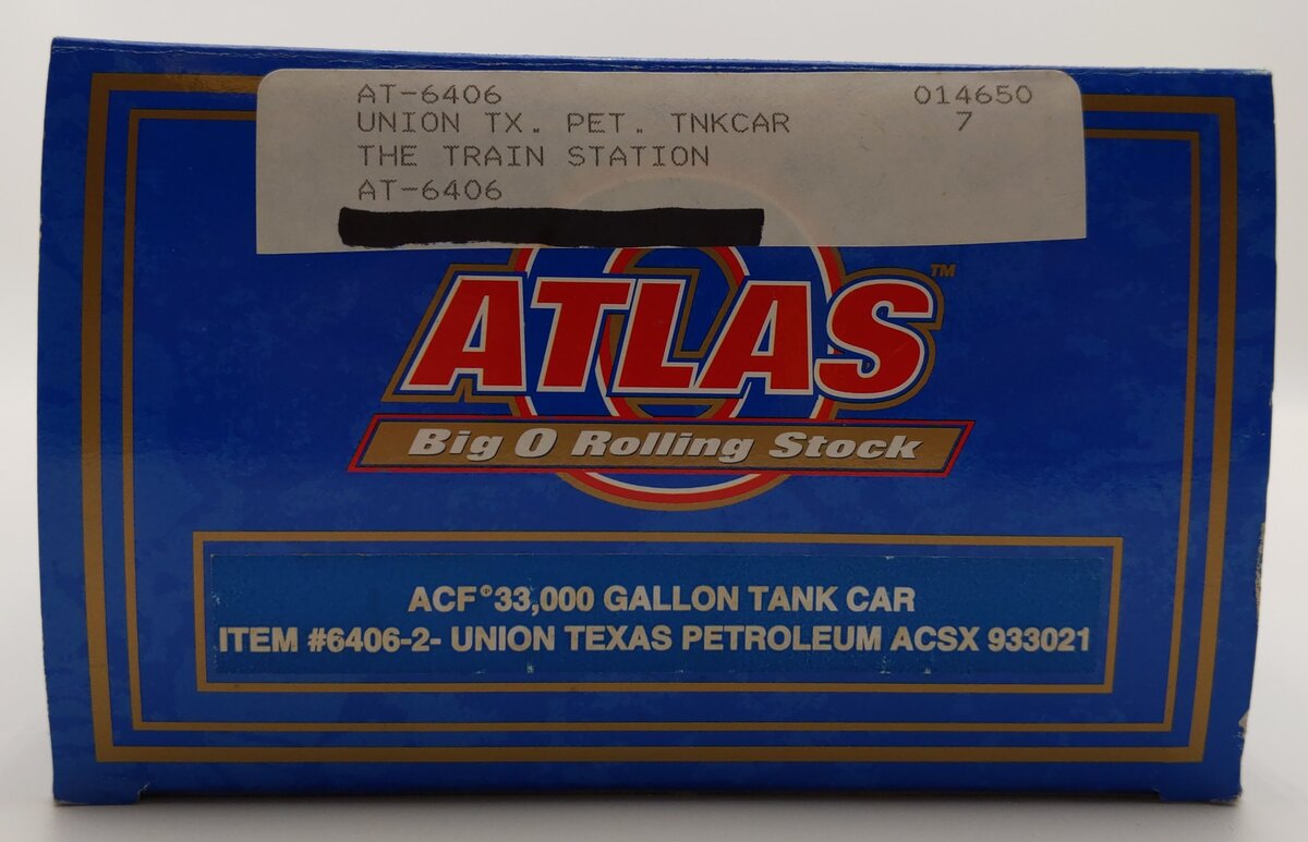 Atlas 6406-2 O Union Texas Petroleum ACF 33k Gallon Tank Car #933021 (3Rail) EX/Box