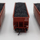 Bluford Shops 73453 N Scale Santa Fe 1950's Offset Side 3-Bay Hopper Car 3 Pack EX/Box