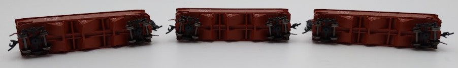 Bluford Shops 73453 N Scale Santa Fe 1950's Offset Side 3-Bay Hopper Car 3 Pack EX/Box