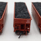 Bluford Shops 73453 N Scale Santa Fe 1950's Offset Side 3-Bay Hopper Car 3 Pack EX/Box