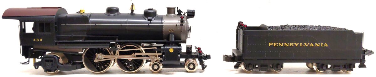 Williams 5300 O Gauge Brass Pennsylvania E6S 4-4-2 Steam & Tender #460 - 3 Rail EX/Box