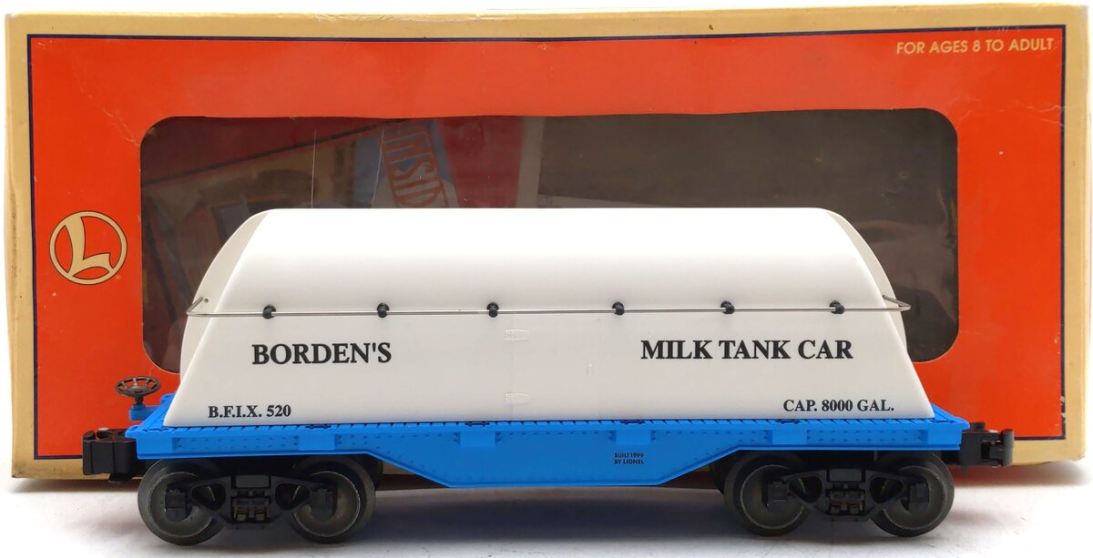 Lionel 6-19445 O Gauge Borden Milk Tank Car #520 LN/Box