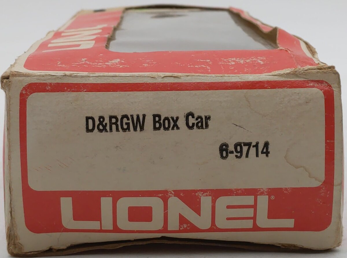 Lionel 6-9714 O Gauge Denver & Rio Grande Western Box Car VG/Box