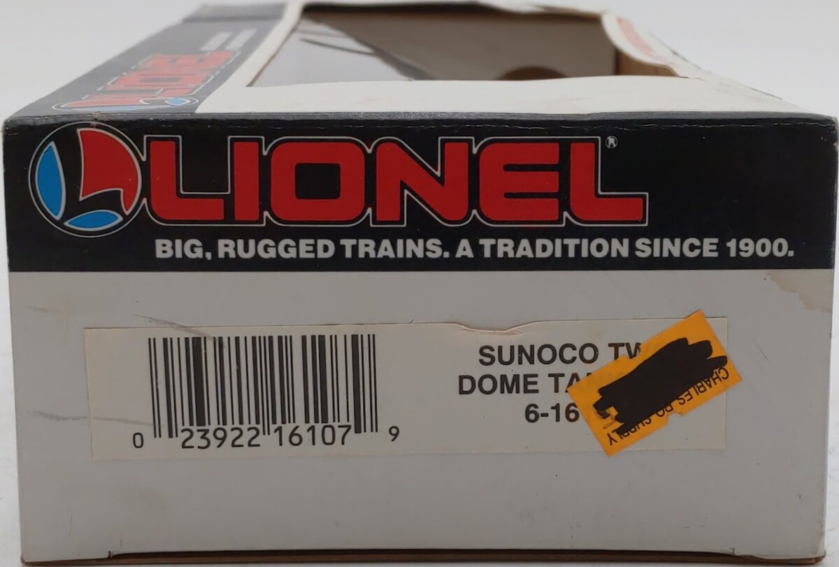 Lionel 6-16107 O Gauge Sunoco Black Double Dome Tank Car #16107 EX/Box