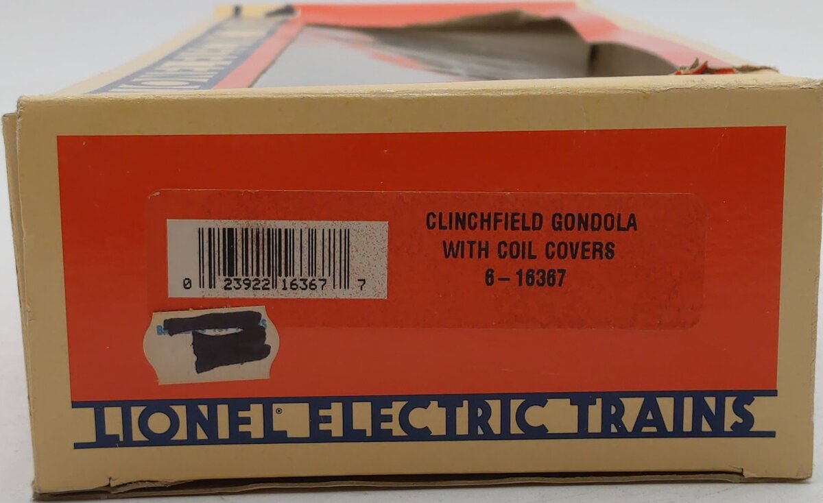 Lionel 6-16367 O Gauge Clinchfield Gondola w/Coil Covers LN/Box