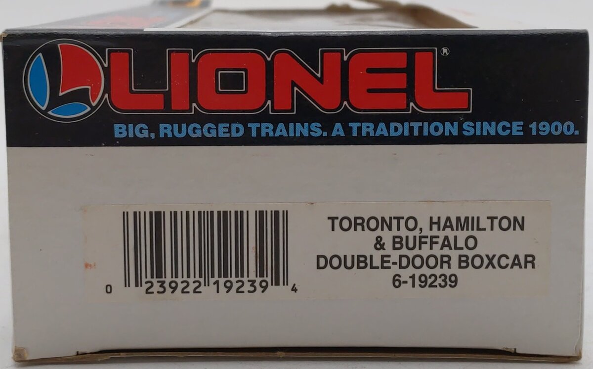 Lionel 6-19239 O Gauge Toronto, Hamilton, & Buffalo Double-Door Boxcar LN/Box