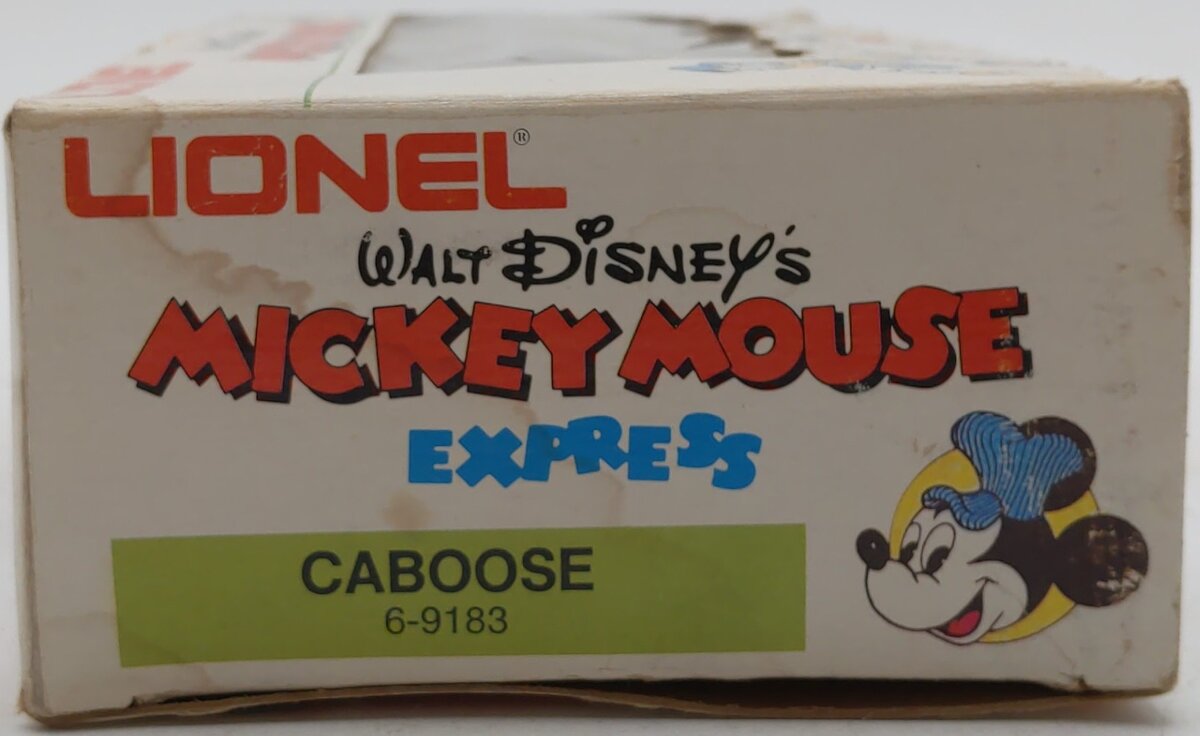 Lionel 6-9183 O Gauge Mickey Mouse Illuminated Caboose EX/Box