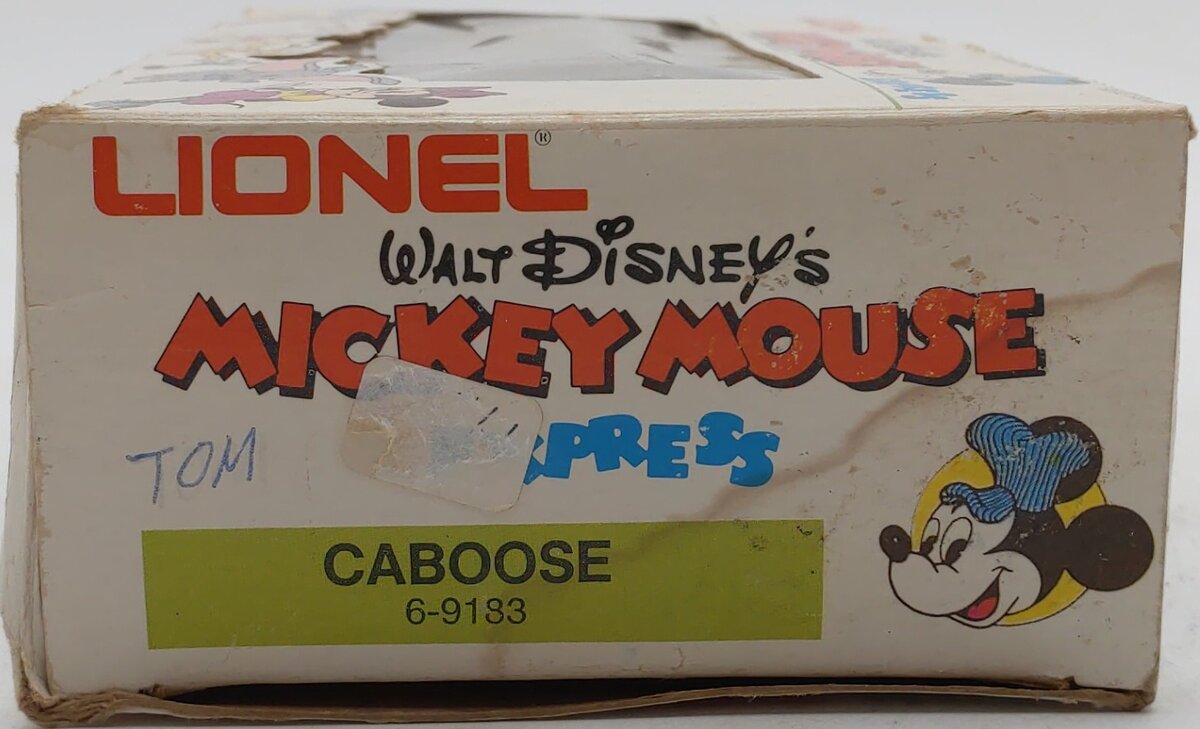 Lionel 6-9183 O Gauge Mickey Mouse Illuminated Caboose EX/Box