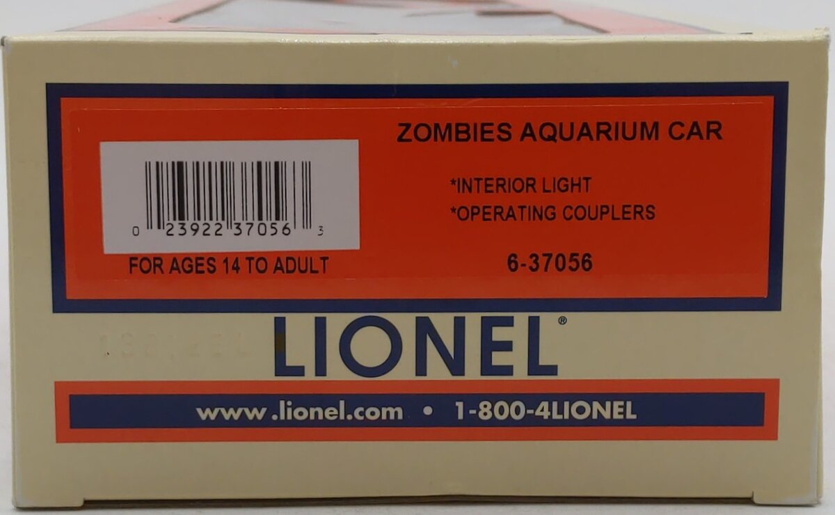 Lionel 6-37056 O Gauge Zombie Aquarium Car LN/Box