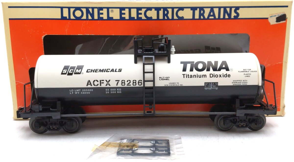 Lionel 6-17906 O Gauge SCM Unibody Tank Car #78286 LN/Box