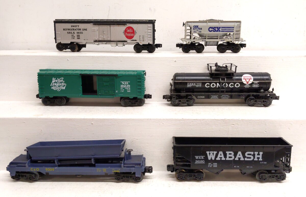 Lionel & Other O Gauge Assorted Freight Cars [6] VG