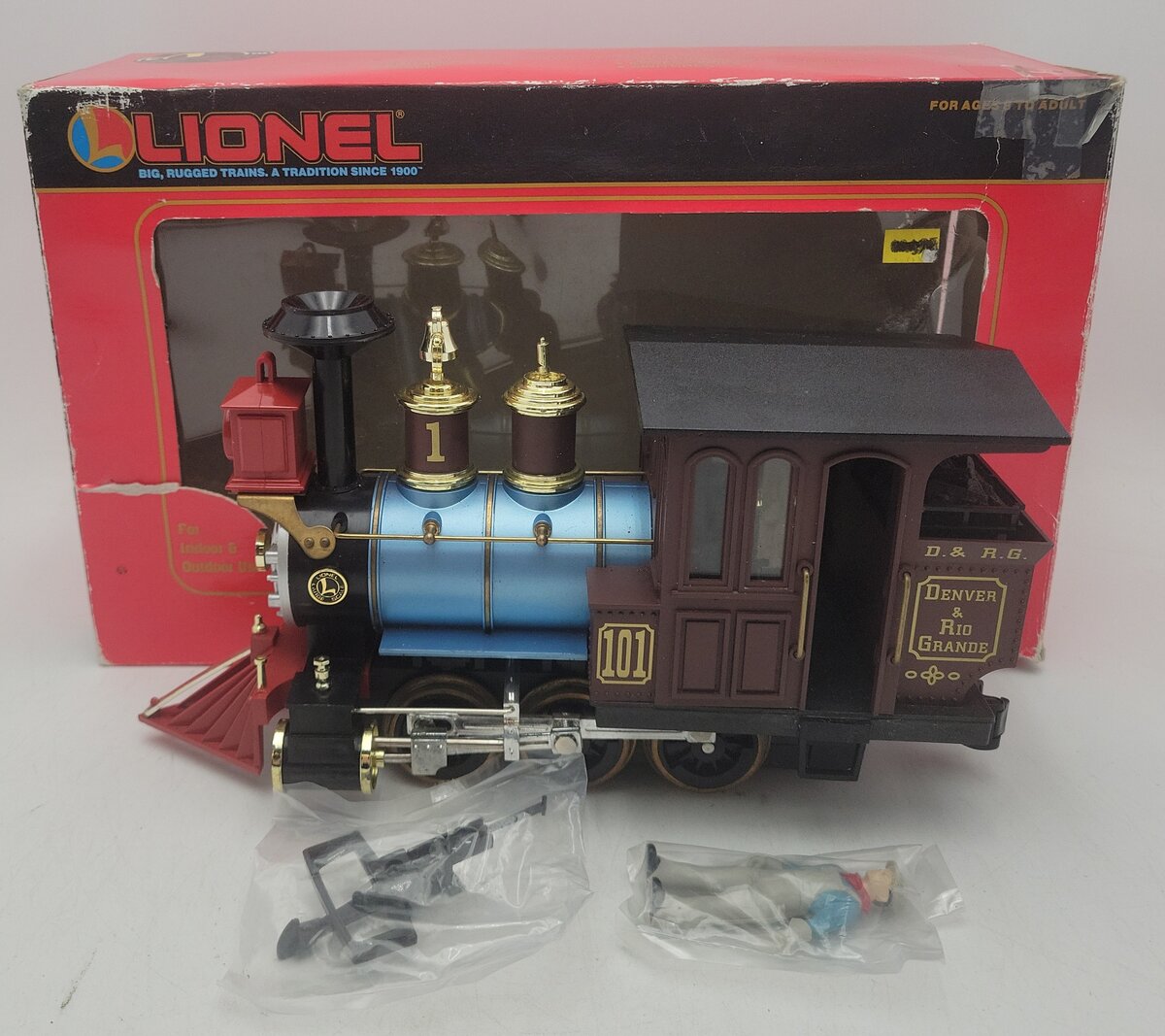 Lionel 8-85124 G Scale Denver & Rio Grande Steam Locomotive EX/Box