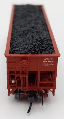 Bluford Shops 14451 N Atchison Topeka Santa Fe 14-Panel 3-Bay Hopper Car #80305 LN/Box