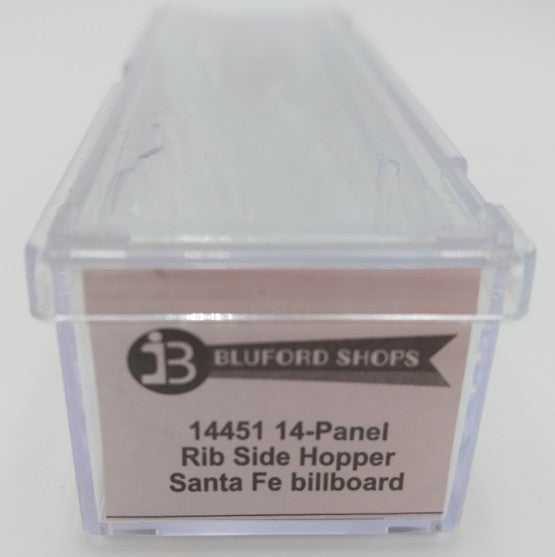 Bluford Shops 14451 N Atchison Topeka Santa Fe 14-Panel 3-Bay Hopper Car #80305 LN/Box