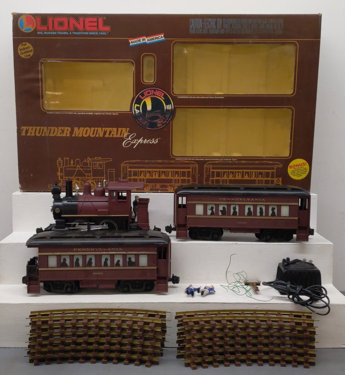 Lionel 8-81001 G Gauge The Thunder Mountain Express Steam Train Set VG/Box