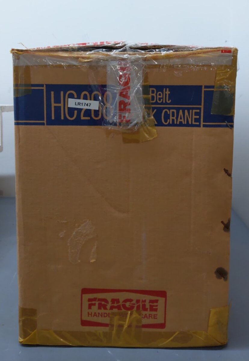 CCM HC268 1:48 Scale White / Red Link Belt FMC Truck Crane Brass Model EX/Box
