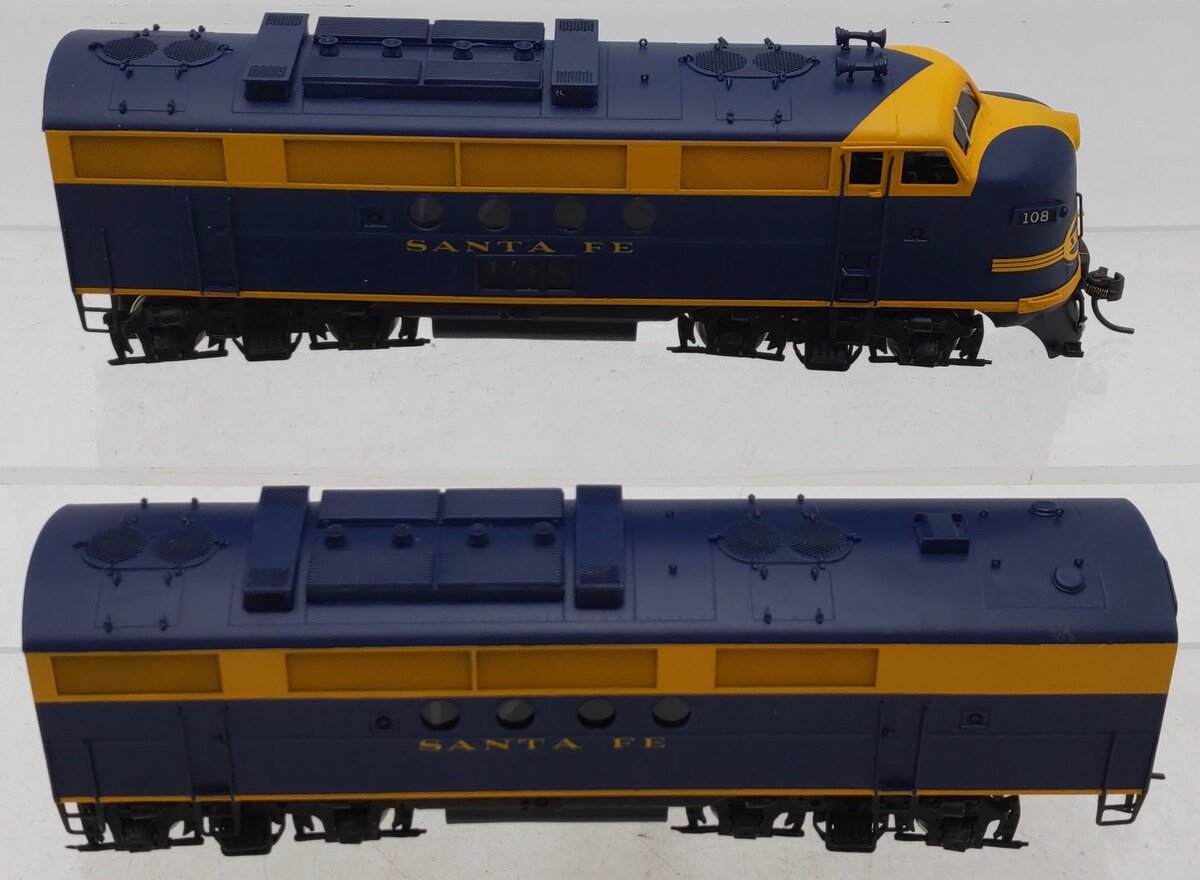 Hallmark Models BRASS HO Santa Fe FT A&B Dual-Powered Diesel Locomotives VG/Box