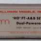 Hallmark Models BRASS HO Santa Fe FT A&B Dual-Powered Diesel Locomotives VG/Box