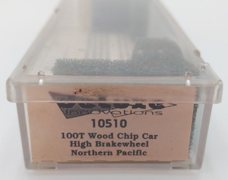 Deluxe Innovations 10510 N Scale Weathered NP 100t Wood Chip Car #119873 VG/Box