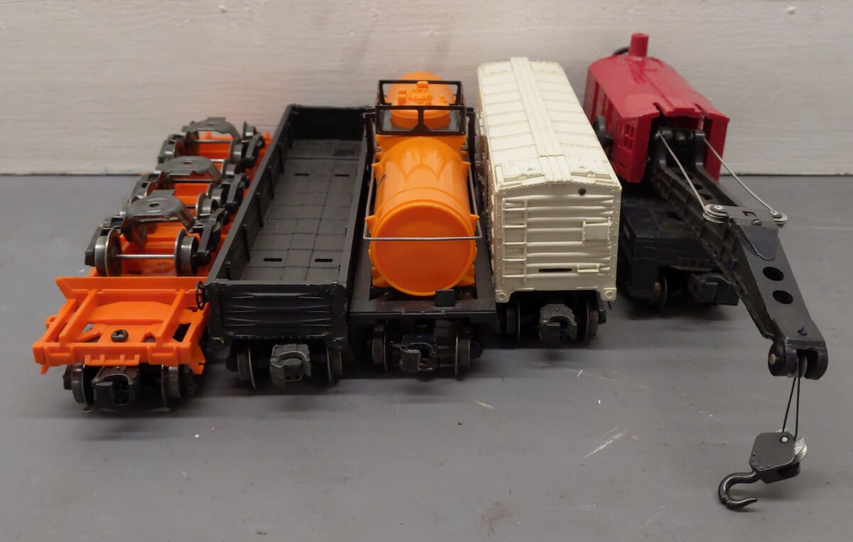 Lionel Vintage O Freight Cars: 3482, 6315, 6362, 6462, 6560 [5] VG