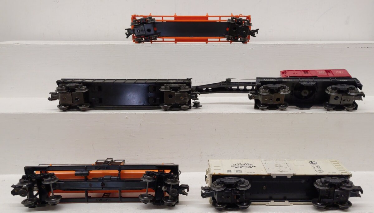 Lionel Vintage O Freight Cars: 3482, 6315, 6362, 6462, 6560 [5] VG