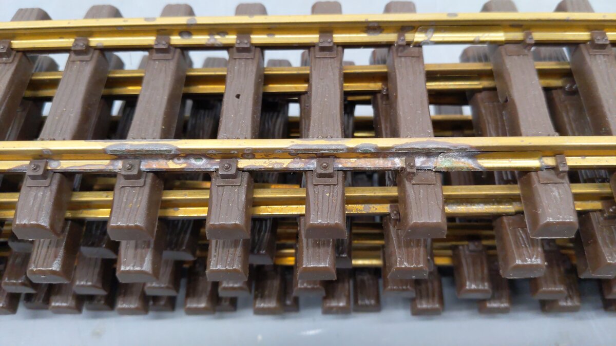 LGB 10600 G Gauge Brass 24" Straight Track Sections (Box of 12) VG/Box
