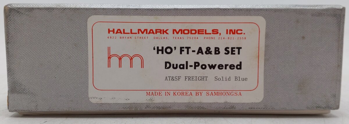 Hallmark Models HO BRASS Santa Fe FT A & B Dual-Powered Diesel Set (Painted)/Box