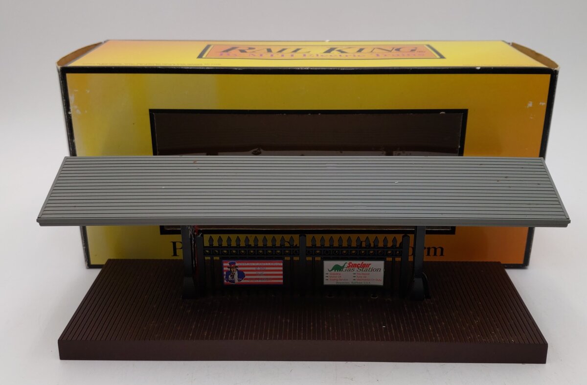 MTH 30-9006 O Gauge Passenger Station Platform (Gray Roof/Brown Base) LN/Box