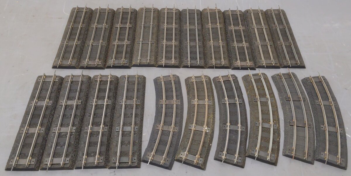 American Flyer 726 & 727 S Gauge Vintage Rubber Roadbeds w/ Track [20] VG