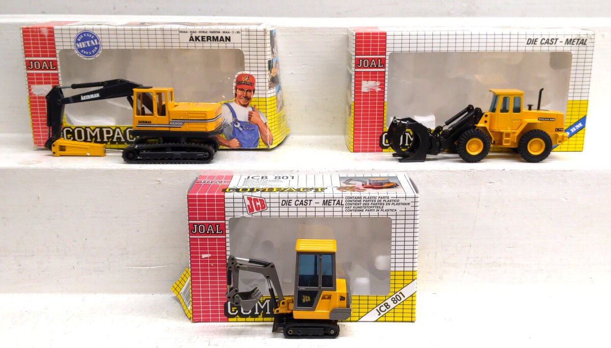 Joal Assorted Diecast Construction Toys [3] LN