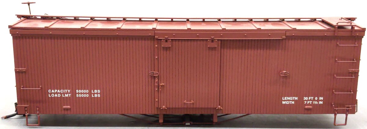 Bachmann 88699 1:20.3 Scale Undecorated Box Car w/Murphy Roof & Data VG
