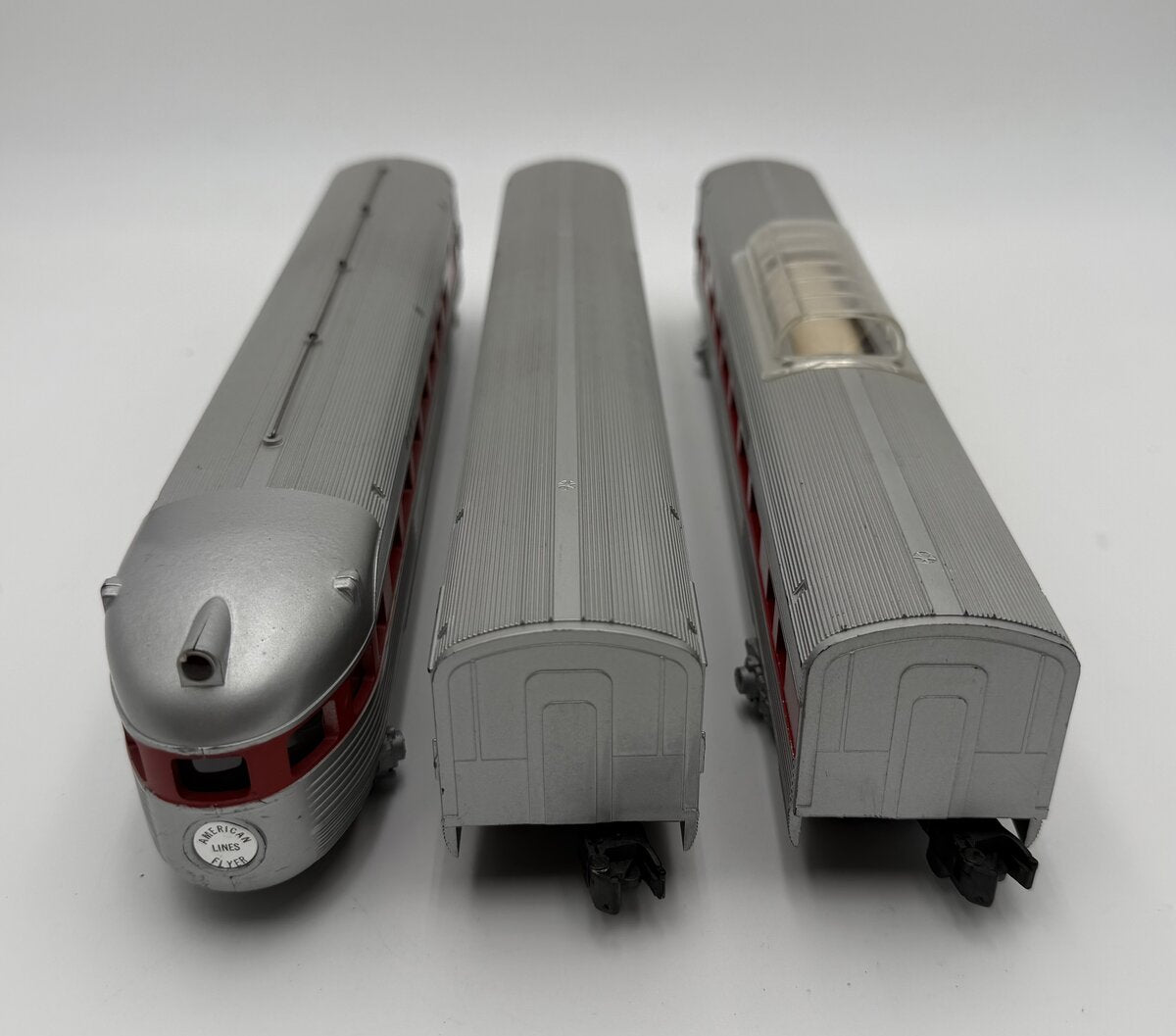 American Flyer Vintage S Gauge Passenger Cars: 24773, 24813 & 24833 [3] VG