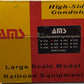 AMS 1541 G Scale Custom Weathered Denver & Rio Grande Western High Side Gondola/Box