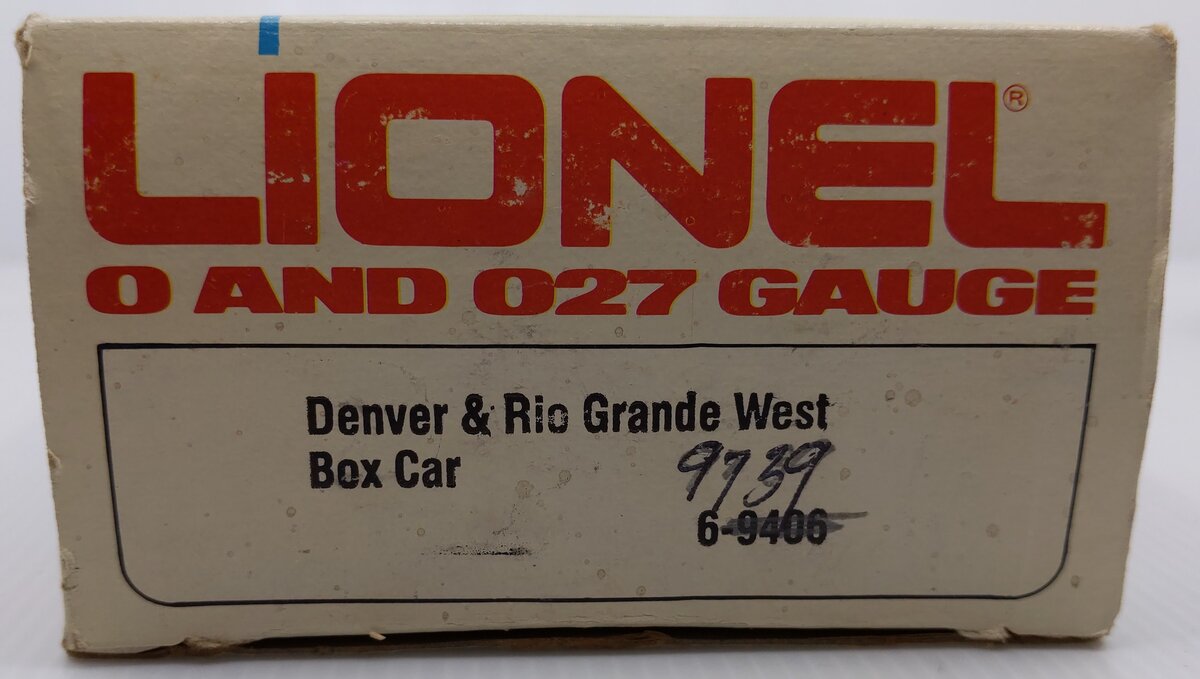 Lionel 6-9739 O Gauge Denver and Rio Grande Western Boxcar LN