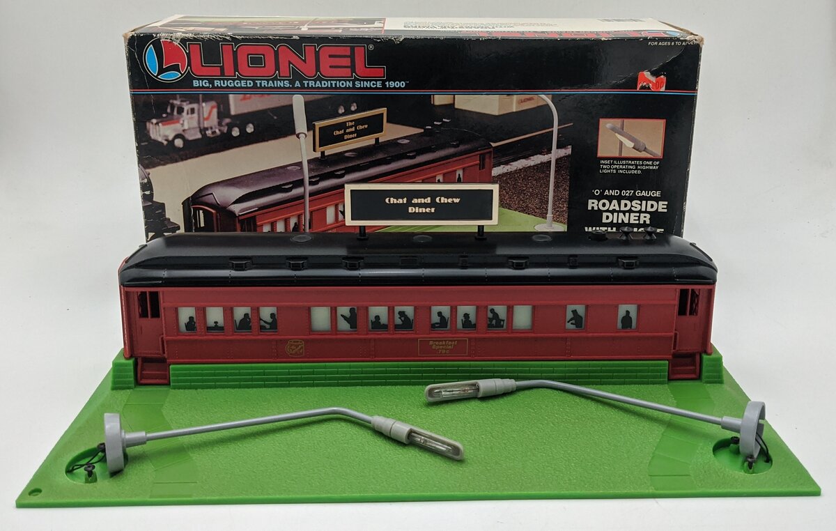 Lionel 6-12802 O Gauge Roadside Diner w/Smoke & Lights LN/Box