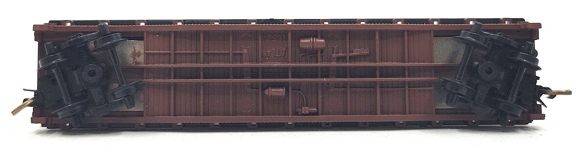 Atlas 3749 N Scale Baltimore & Ohio Piggy Back Flat #8709 w/B&O Toffee Trailers LN/Box