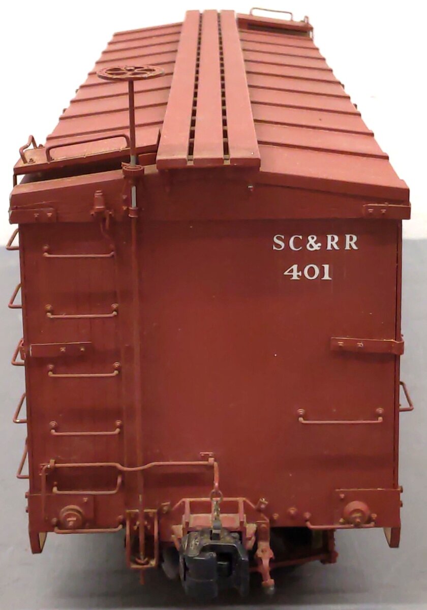 AMS AM31-180 Narrow Gauge Box Car - SC & RR #401 - Metal Wheels/Box