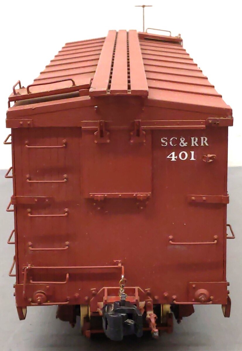 AMS AM31-180 Narrow Gauge Box Car - SC & RR #401 - Metal Wheels/Box