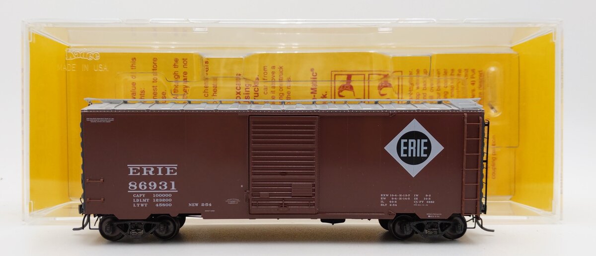Kadee 4907 HO Scale Erie 40' PS-1 Boxcar #86931 EX/Box