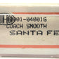 Con-Cor 0001-040016 N Scale Santa Fe smoothside Coach Car LN/Box